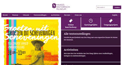 Desktop Screenshot of haagshistorischmuseum.nl
