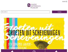 Tablet Screenshot of haagshistorischmuseum.nl